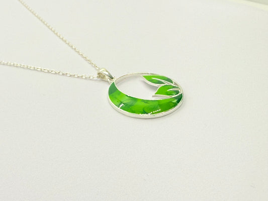 Aura Earth - Silver Pendant